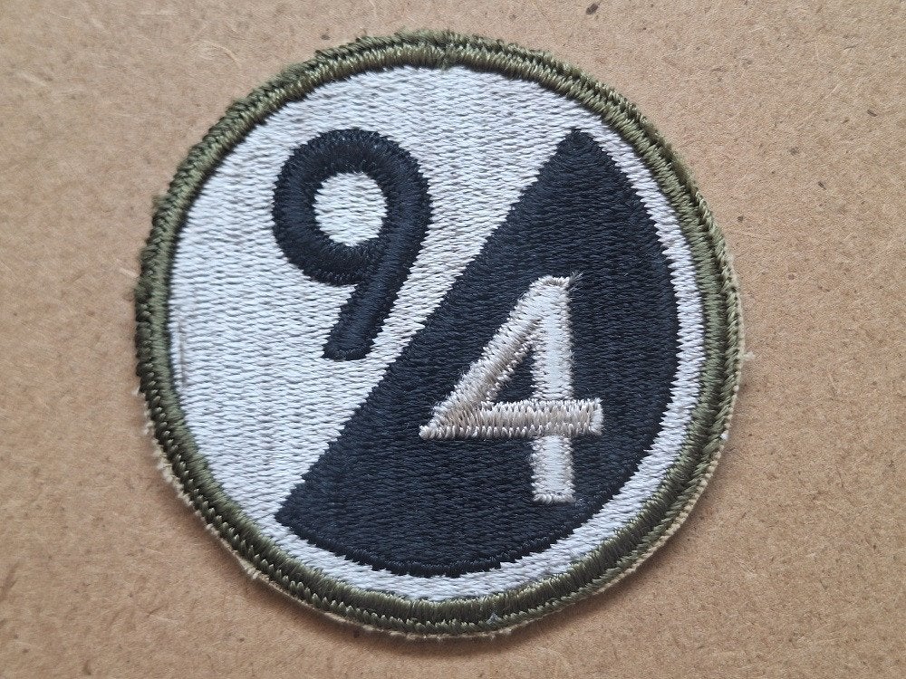 WWII US 94th Infantry Division patch, Verzenden, Amerika, Embleem of Badge