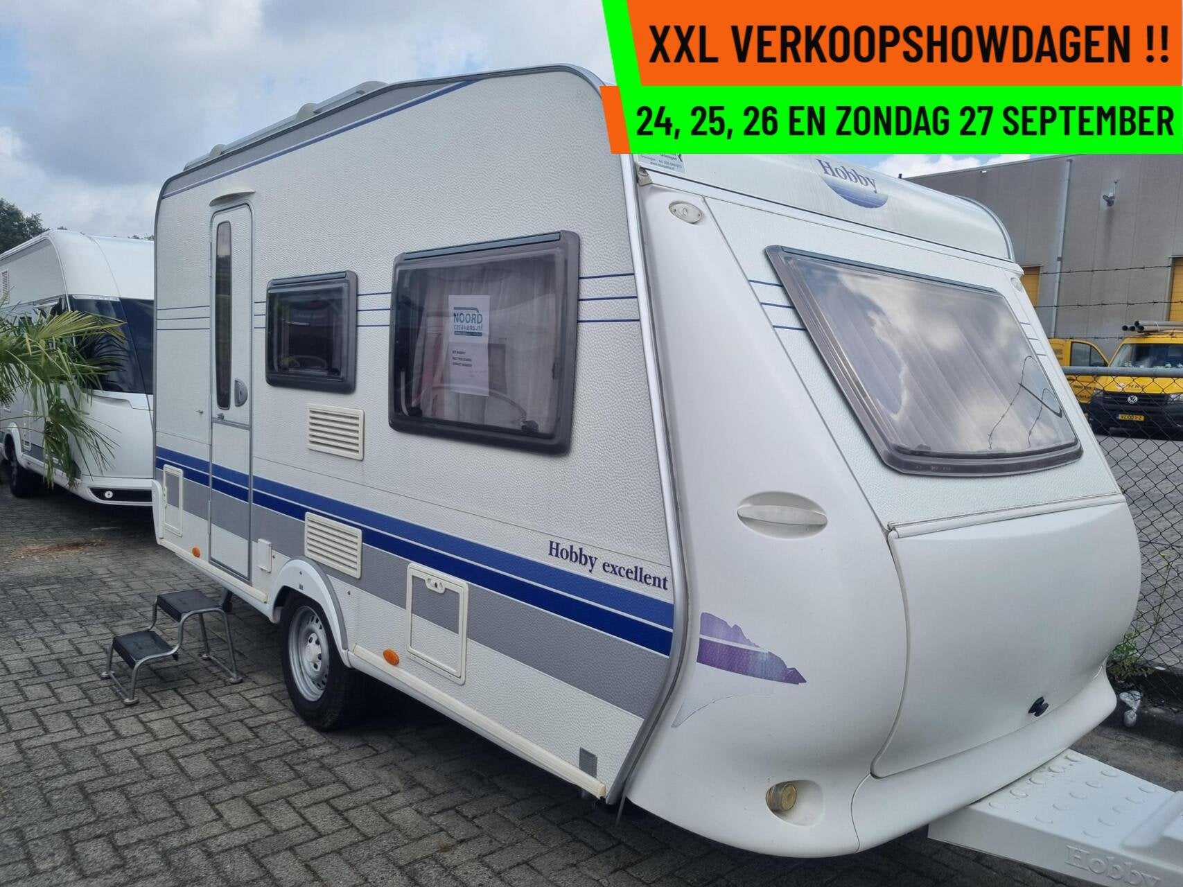 Hobby - XXL VERKOOPSHOW 24,25,26 & 27 SEPT. 10-17 UUR, Caravans en Kamperen, Hobby, Bedrijf, 750 - 1000 kg, 5 tot 6 meter