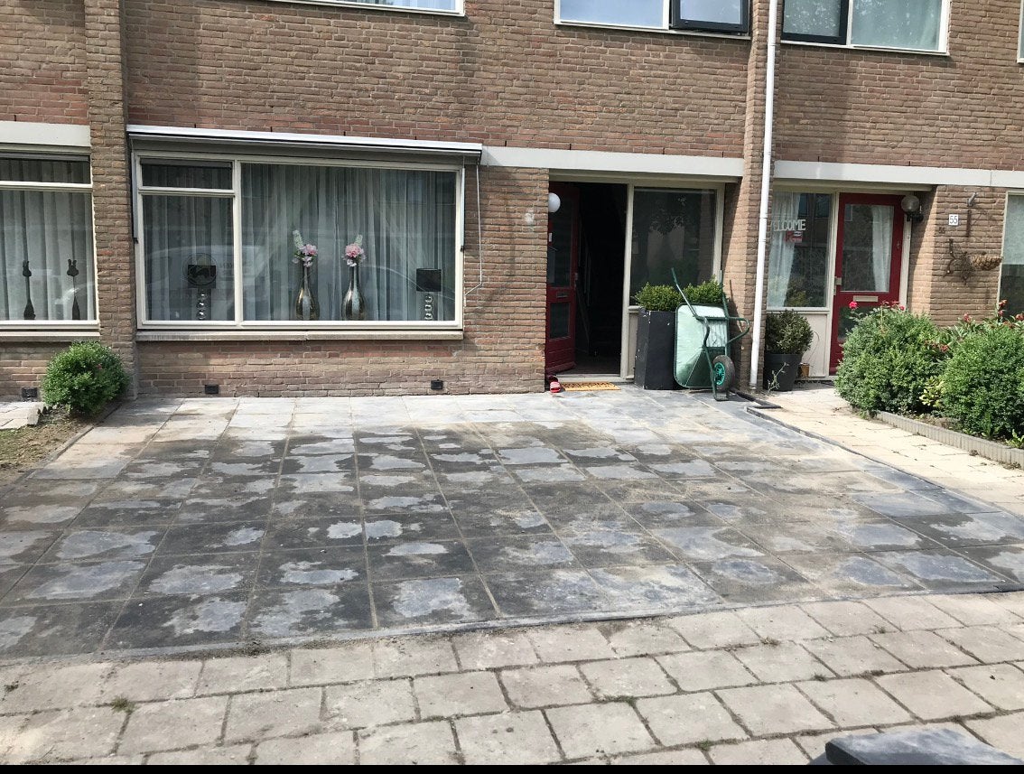 Tuin tegels Antraciet, Ophalen