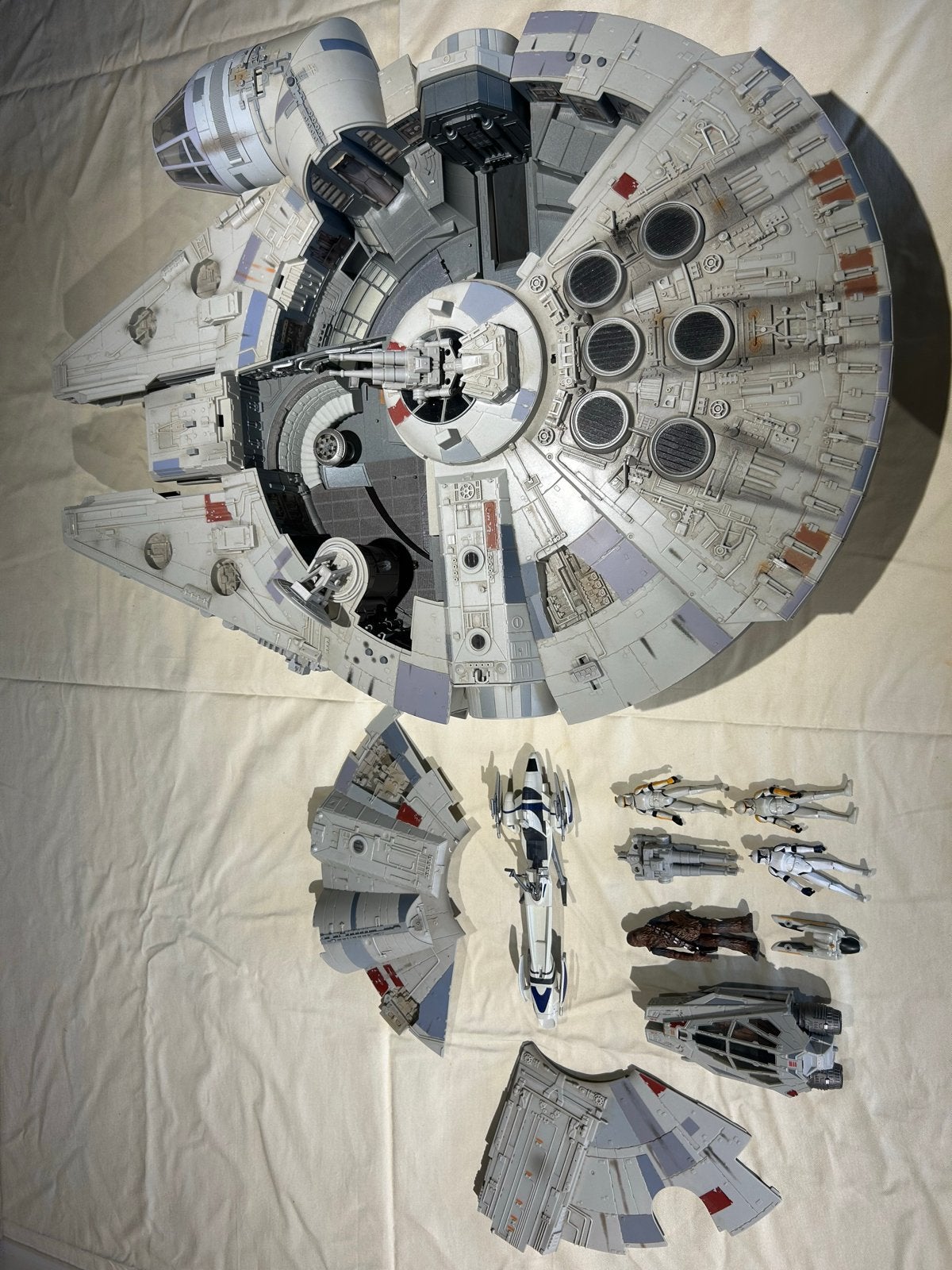 Star Wars Millennium Falcon Speeder en Figuren Set, Ophalen, Gebruikt