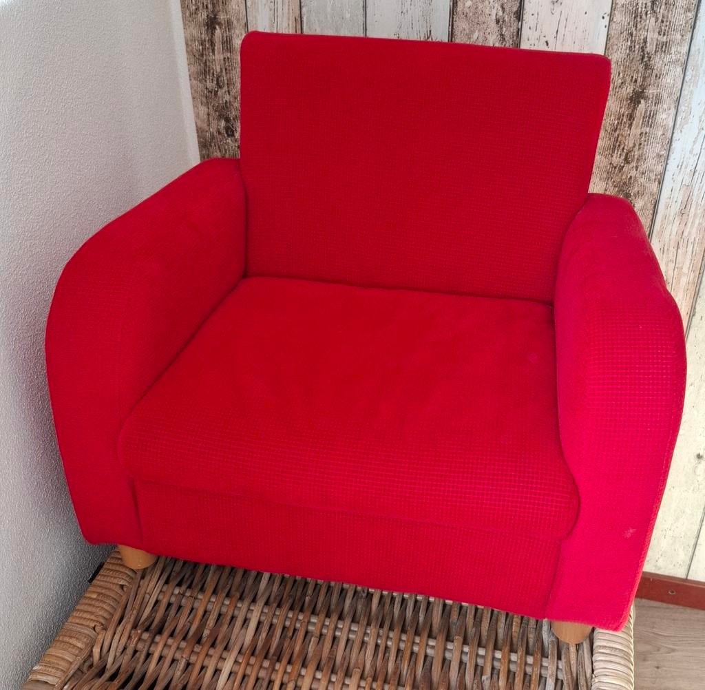 Momo for kids kinderfauteuil - Rood, Ophalen, Zo goed als nieuw
