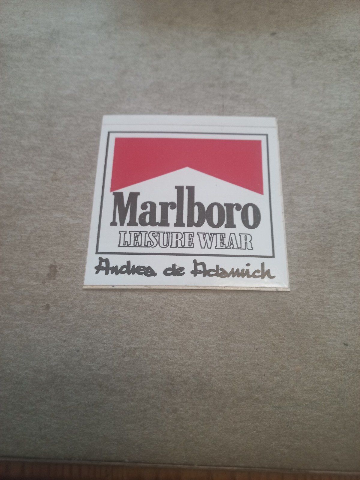 Marlboro Leisure Wear Andrea de Adamich Sticker, Ophalen of Verzenden, Zo goed als nieuw, Merk
