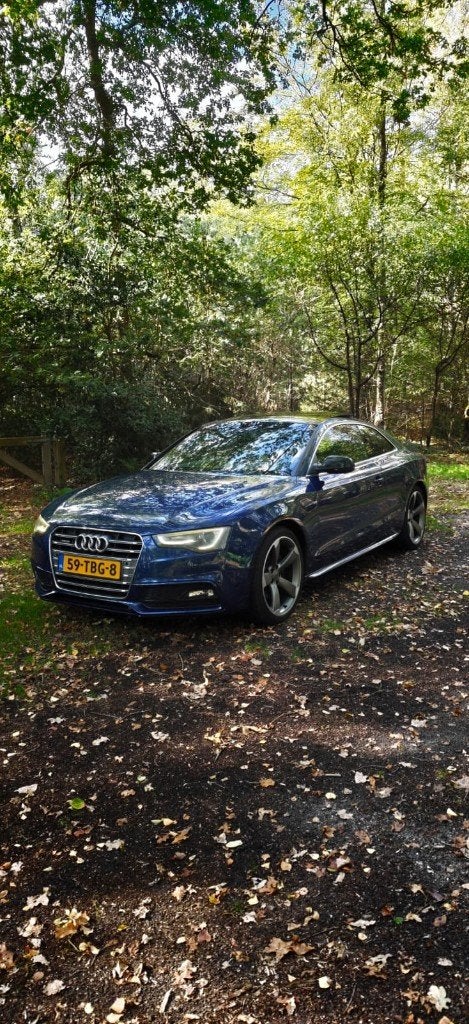 Audi A5 2.0 Tfsi 155KW Coupe Quattro AUT 2012 Blauw, Auto's, Automaat, 1525 kg, Zwart, 4 cilinders