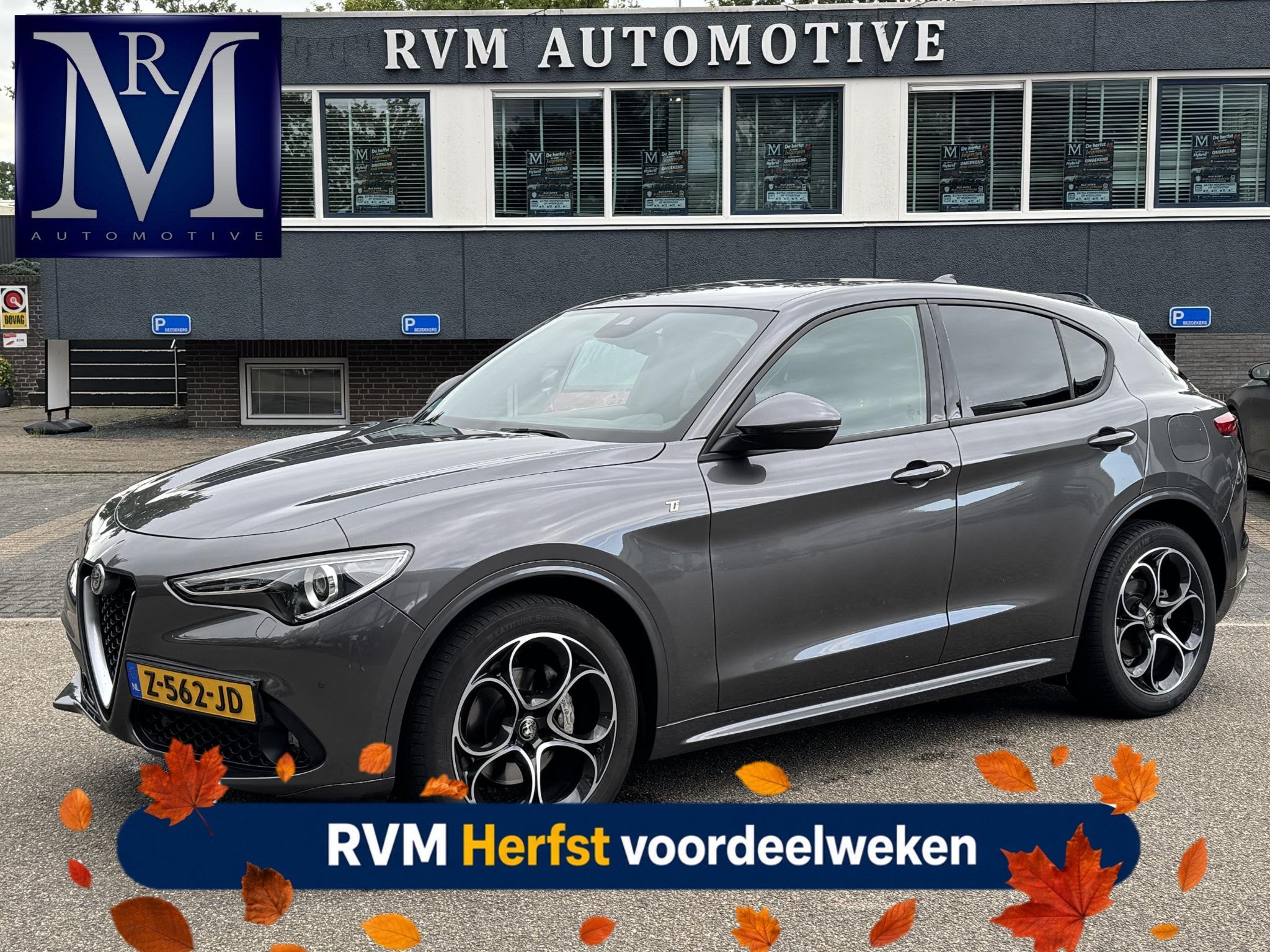 Alfa Romeo Stelvio 2.2 JTD AWD Veloce Automaat | VAN: € 34, Auto's, Gebruikt, 1655 kg, Leder, Bedrijf