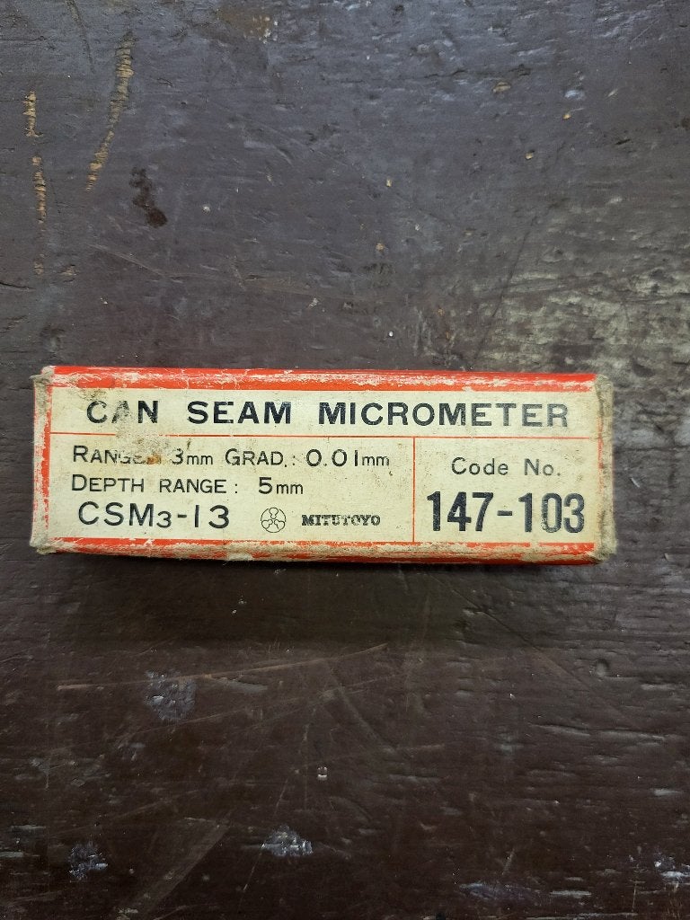 can seam micrometer mitutoyo 147-103, Doe-het-zelf en Verbouw, Ophalen of Verzenden, Zo goed als nieuw, Overige meters