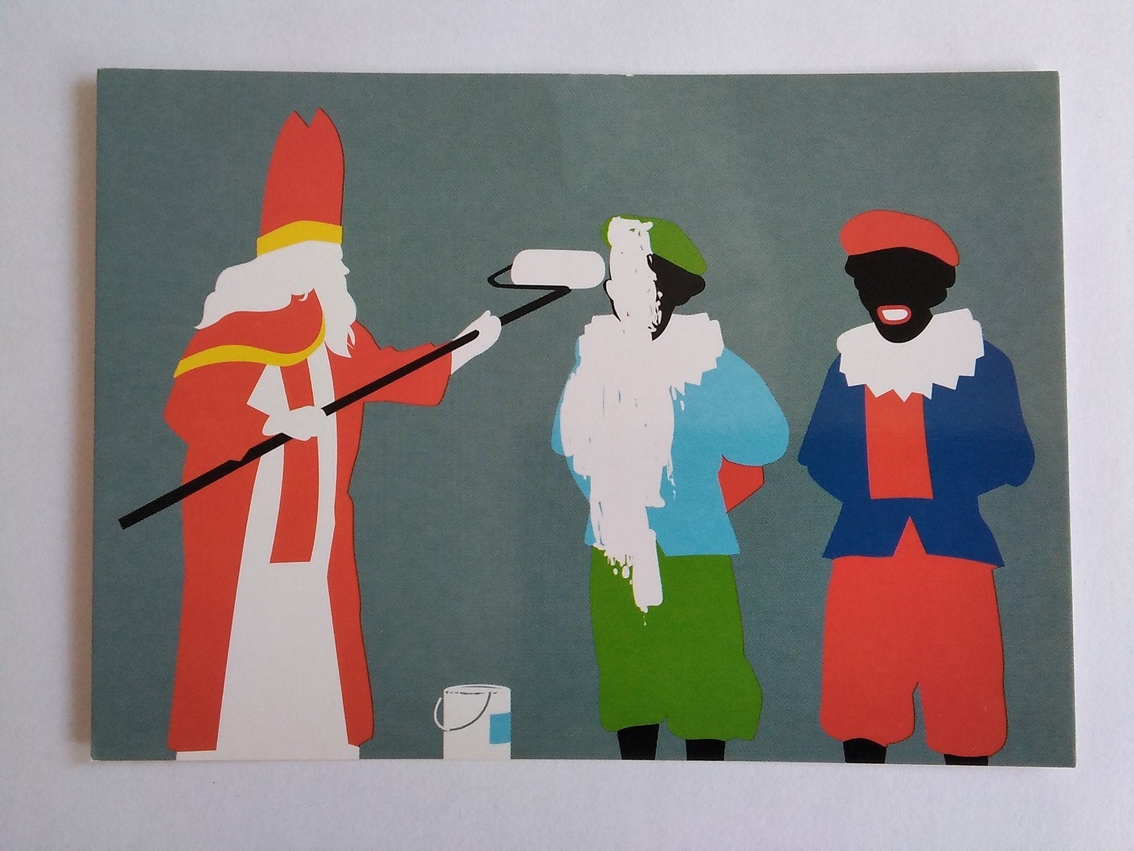 Ansichtkaart Boomerang Sinterklaas Zwarte Piet, Verzenden, Sterren en Beroemdheden