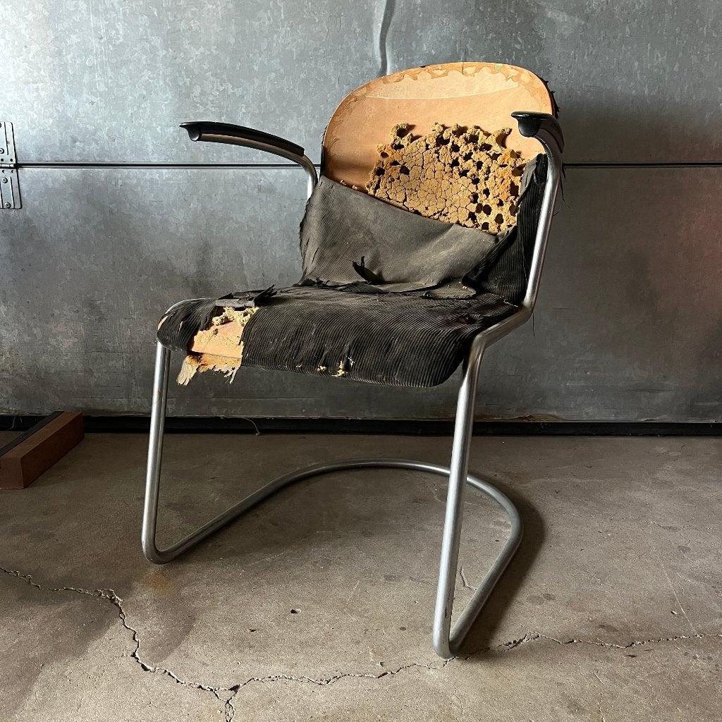 Gispen 413 originele oude moet even een nieuw stofje, Ophalen, Gebruikt, Minder dan 75 cm, Gispen