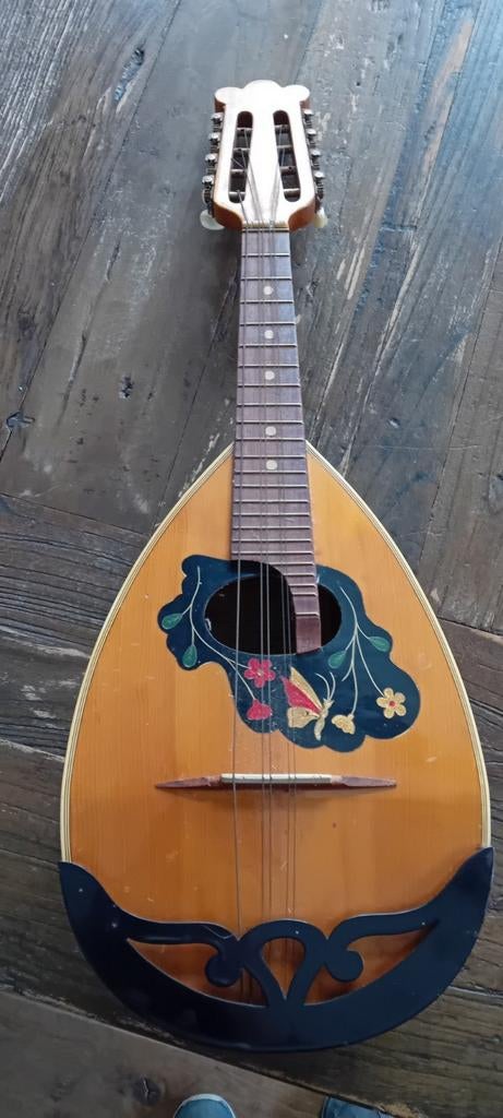 Mooie mandoline met decoratie, Muziek en Instrumenten, Ophalen of Verzenden