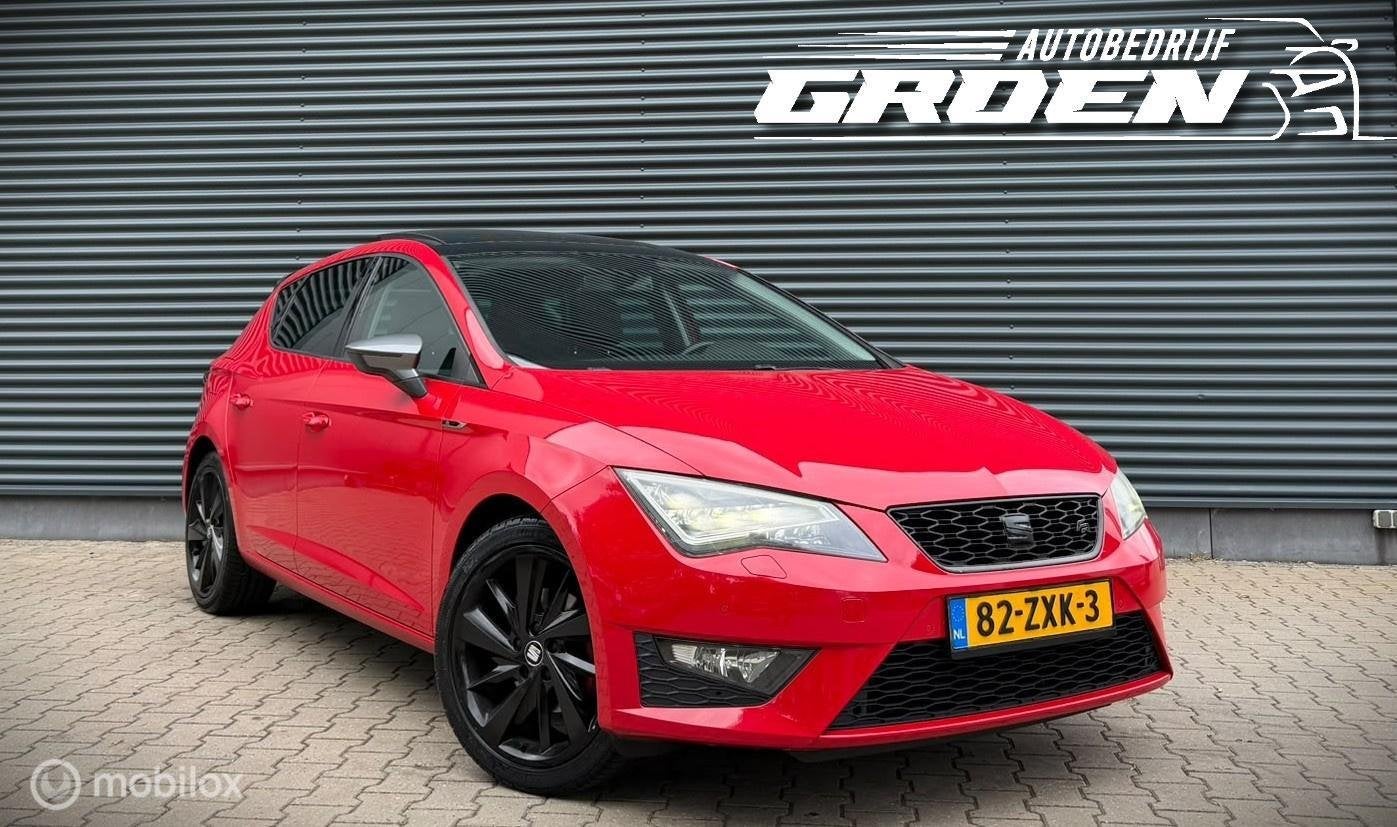 Seat Leon 1.4 TSI FR LED|PANO|PDC|HALFLEER|NAVI, Gebruikt, 4 cilinders, Leon, 610 kg