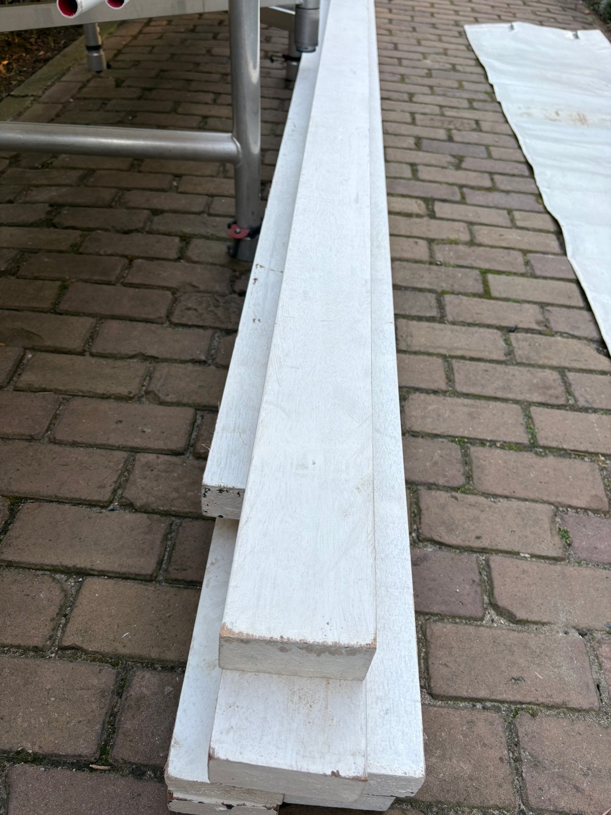 Tk hardhouten balken. 50x100mm, Doe-het-zelf en Verbouw, Hout en Planken, Ophalen, Nieuw, Balk, Overige houtsoorten