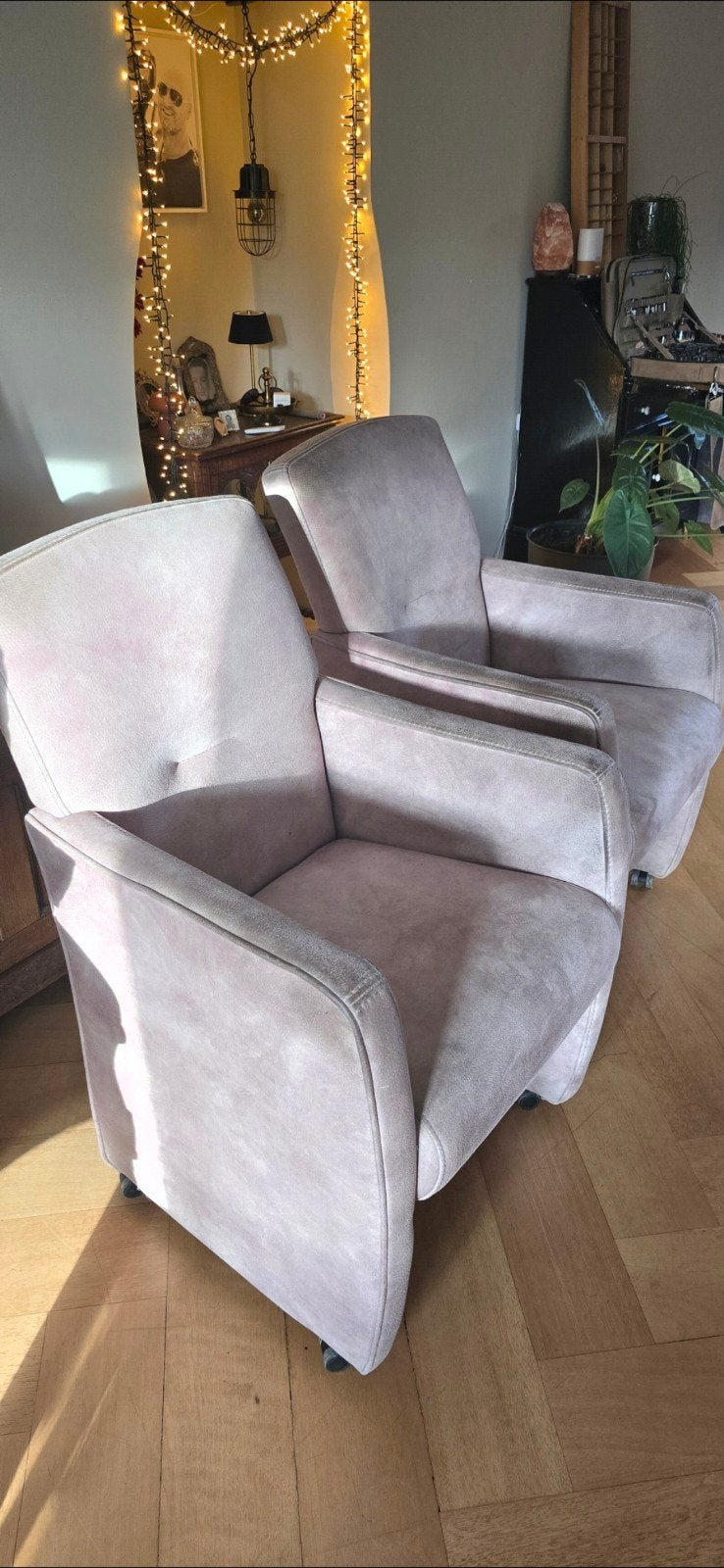 Set van 2 comfortabele eetkamerstoelen, Ophalen, Gebruikt, Twee, Overige kleuren
