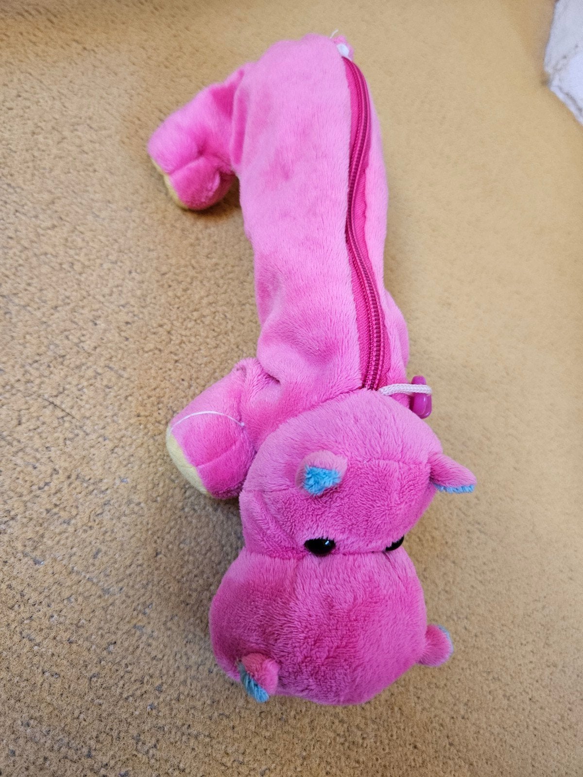 Roze zachte etui, nijlpaard, Ophalen of Verzenden, Nieuw