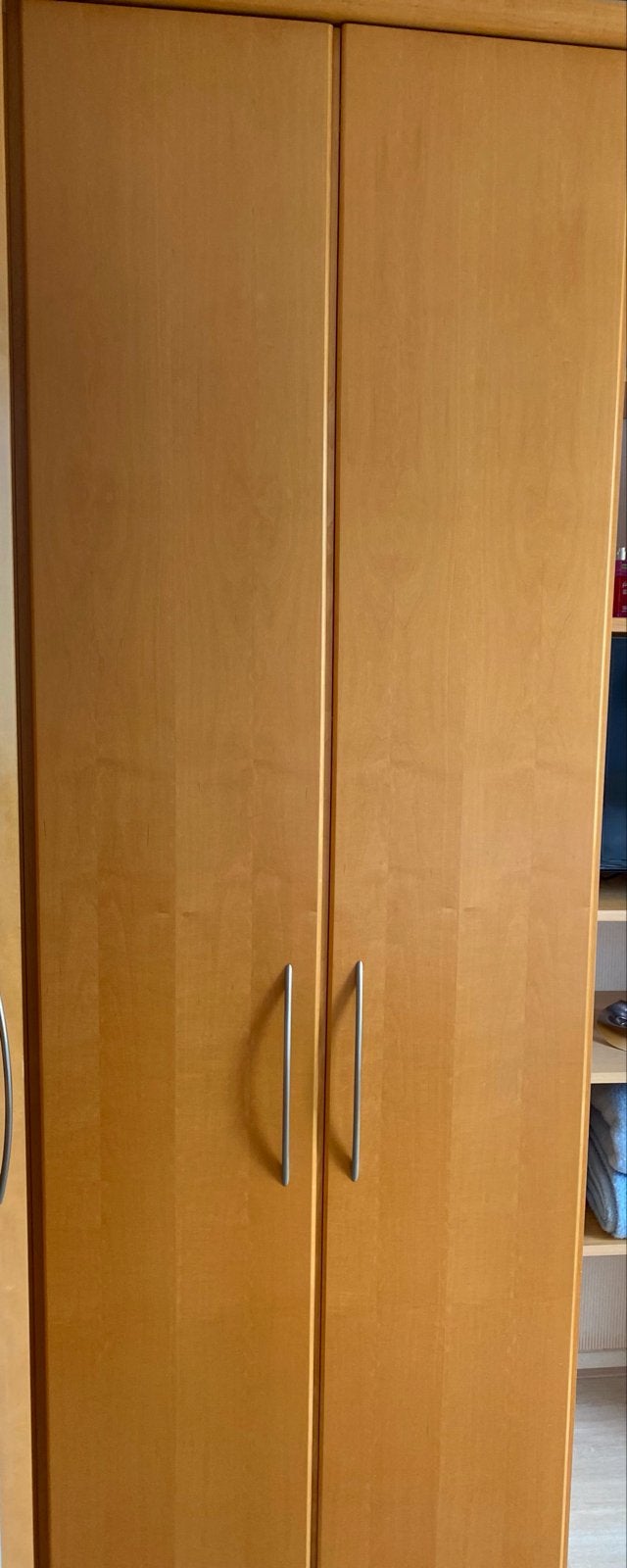 Ahorn houten hoekkast met veel hangruimte, Ophalen, Gebruikt, 200 cm of meer, 50 tot 100 cm