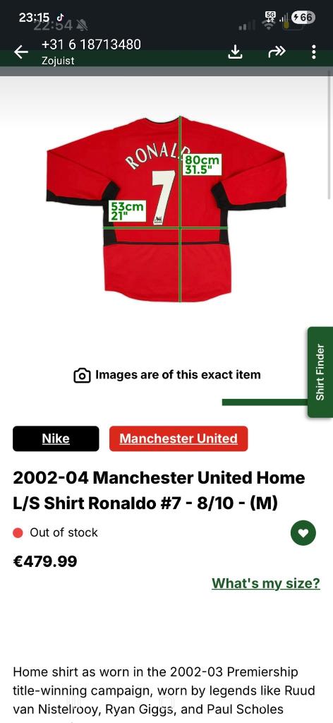 Nike Christiano Ronaldo shirt maat 2xl, Ophalen of Verzenden, Nieuw, Buitenlandse clubs, Shirt