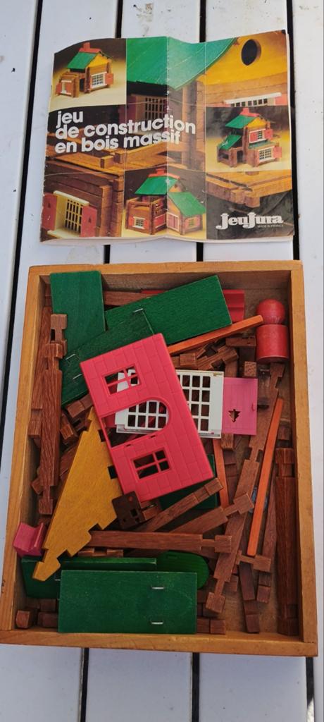 JeuJura Houten Bouwset - Huisjes Bouwen vanaf 6 jaar, Ophalen of Verzenden