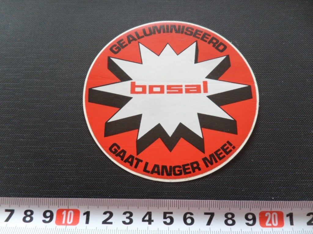 sticker auto uitlaat BOSAL gealuminiseerd gaat langer mee *, Verzamelen, Ophalen, Zo goed als nieuw