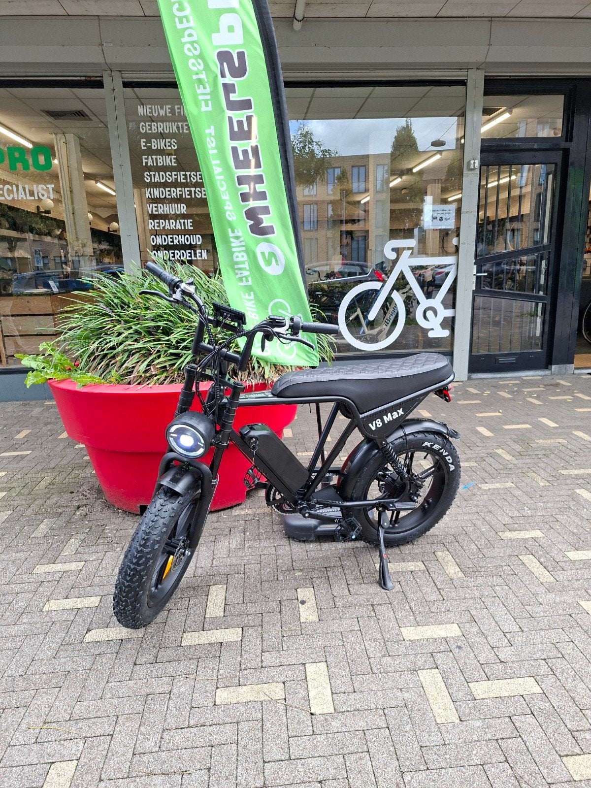 Nieuw V8 Max fatbike dubbele vering en alarm 1 jaar Garantie, Fietsen en Brommers, Ophalen of Verzenden, Nieuw, Aluminium, 24 inch of meer