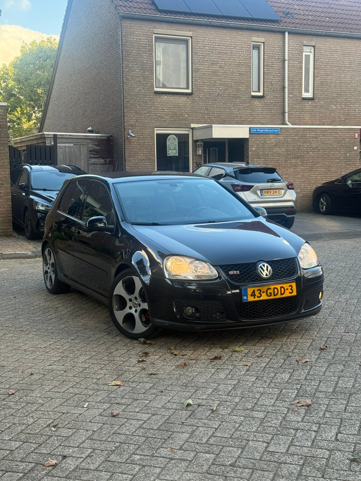 Volkswagen golf 5 gti 2.0 280 pk, 4 cilinders, Zwart, Origineel Nederlands, Handgeschakeld