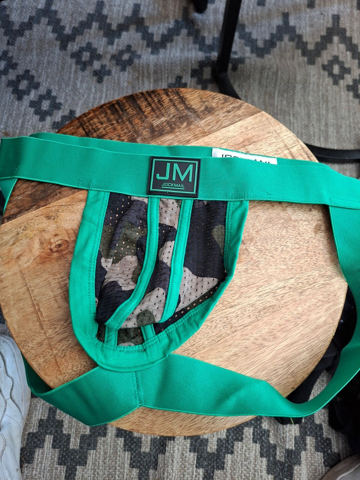 Jockmail Jockstrap Groen met Camouflage XL, Ophalen, Groen, Jockmail, Overige typen
