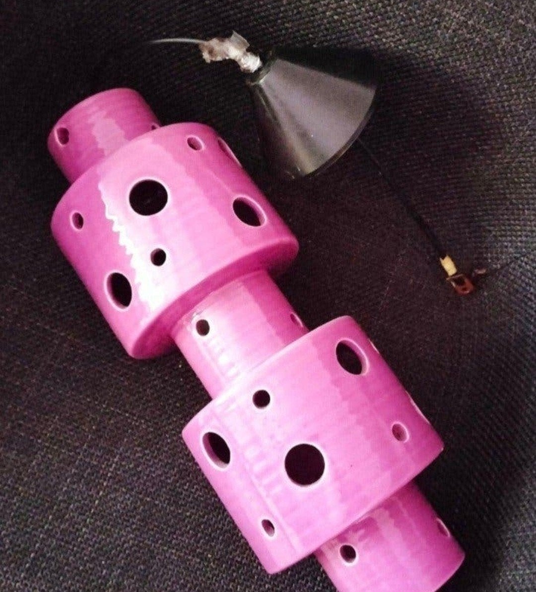 hanglamp paars, Ophalen of Verzenden, Zo goed als nieuw, Glas, Paars