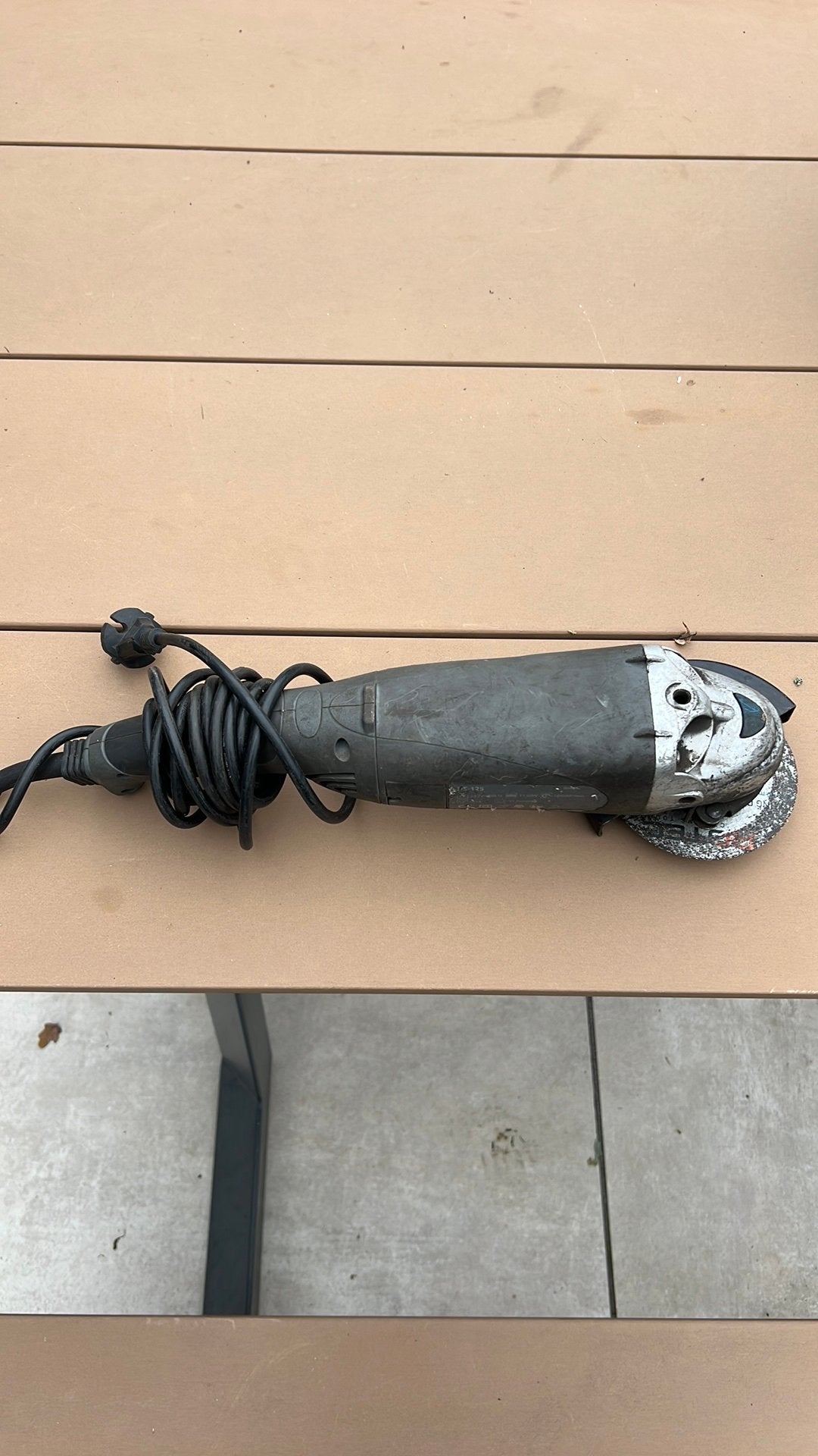 Gamma haakse slijper 125mm, Doe-het-zelf en Verbouw, Ophalen of Verzenden, Zo goed als nieuw, 700 tot 1000 watt, Haakse handslijpmachine