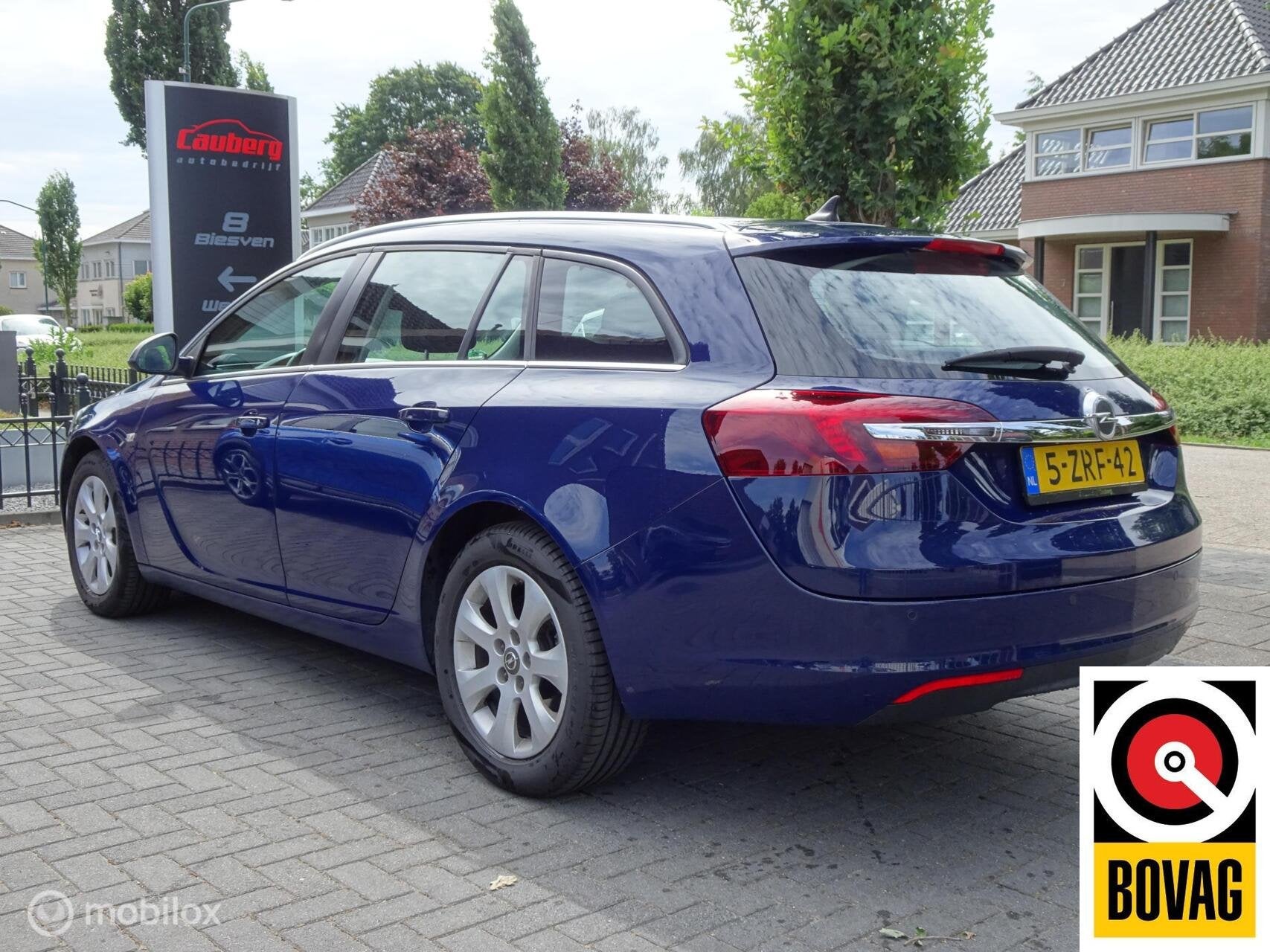 Opel Insignia Sports Tourer 1.4 T EcoFLEX Cosmo Dealer onder, Gebruikt, Euro 6, 4 cilinders, Blauw