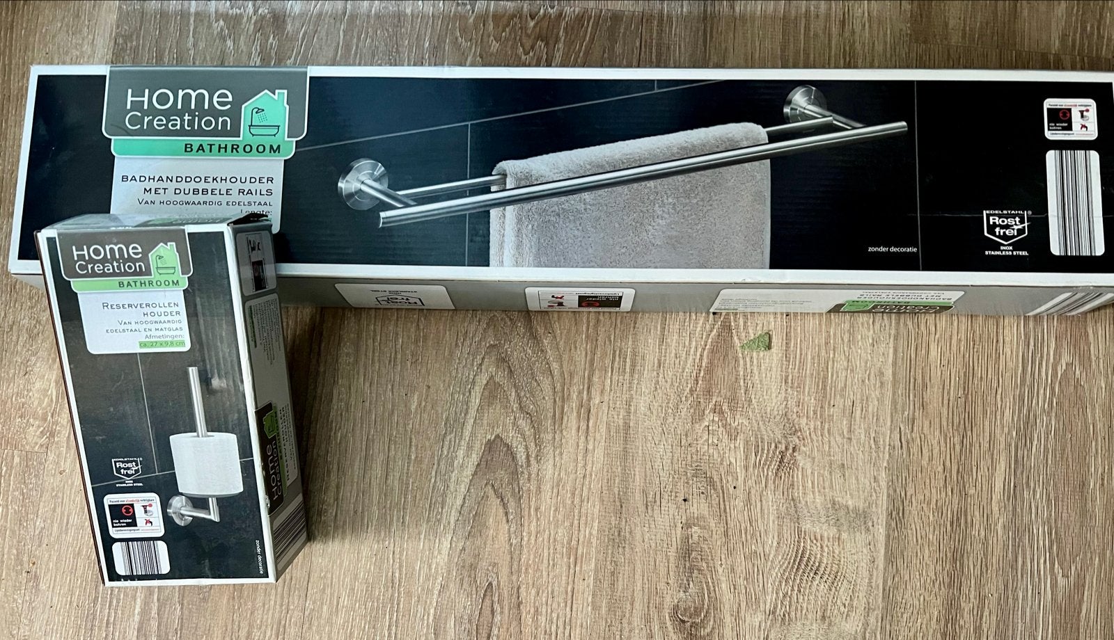 Badkamer Accessoires: Nieuw Handdoekhouder & Toiletr, Ophalen, Nieuw, Zilver, Handdoekenrek