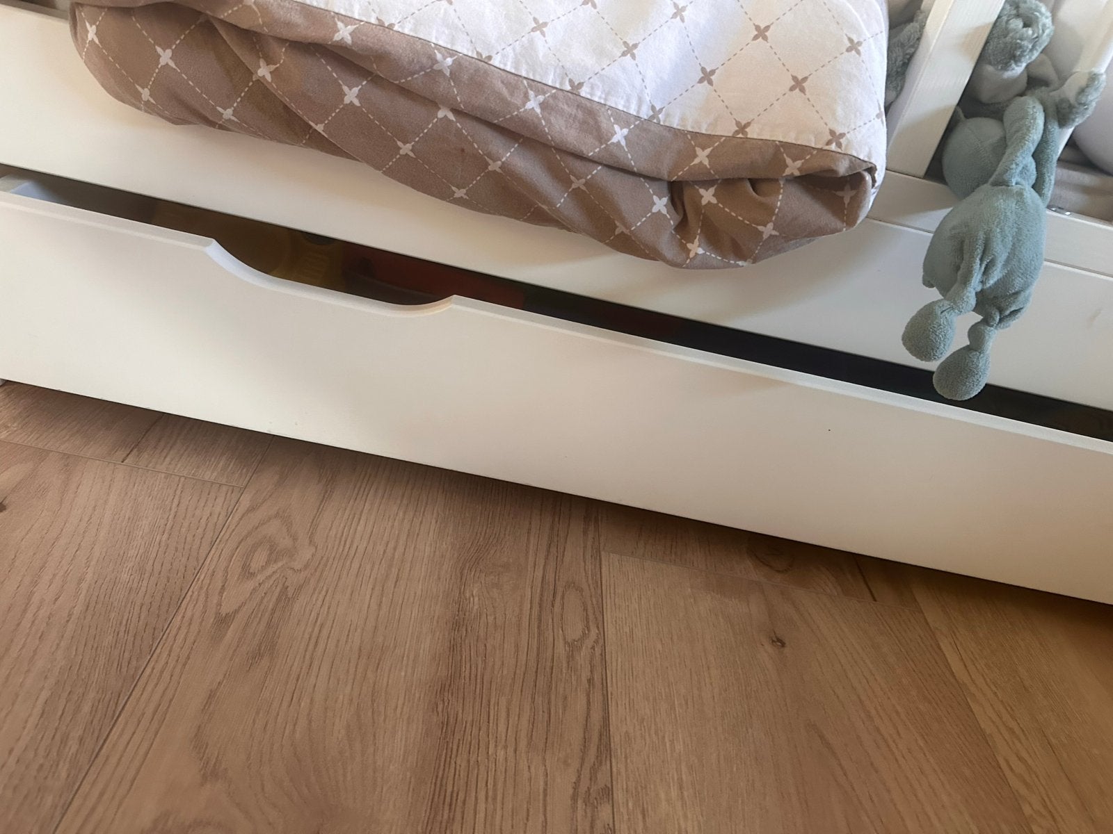 Wit ledikant met lade - Ideaal voor baby/peuter peuterbed, Ophalen, Gebruikt, Ledikant