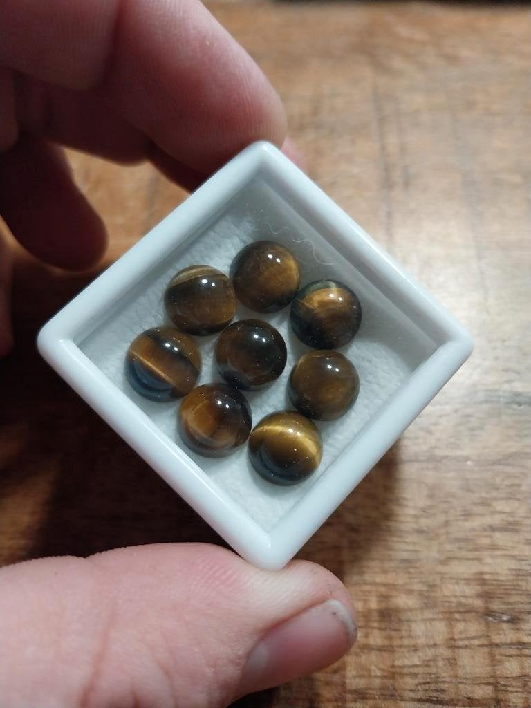 Tijgeroog cabochons, Ophalen of Verzenden