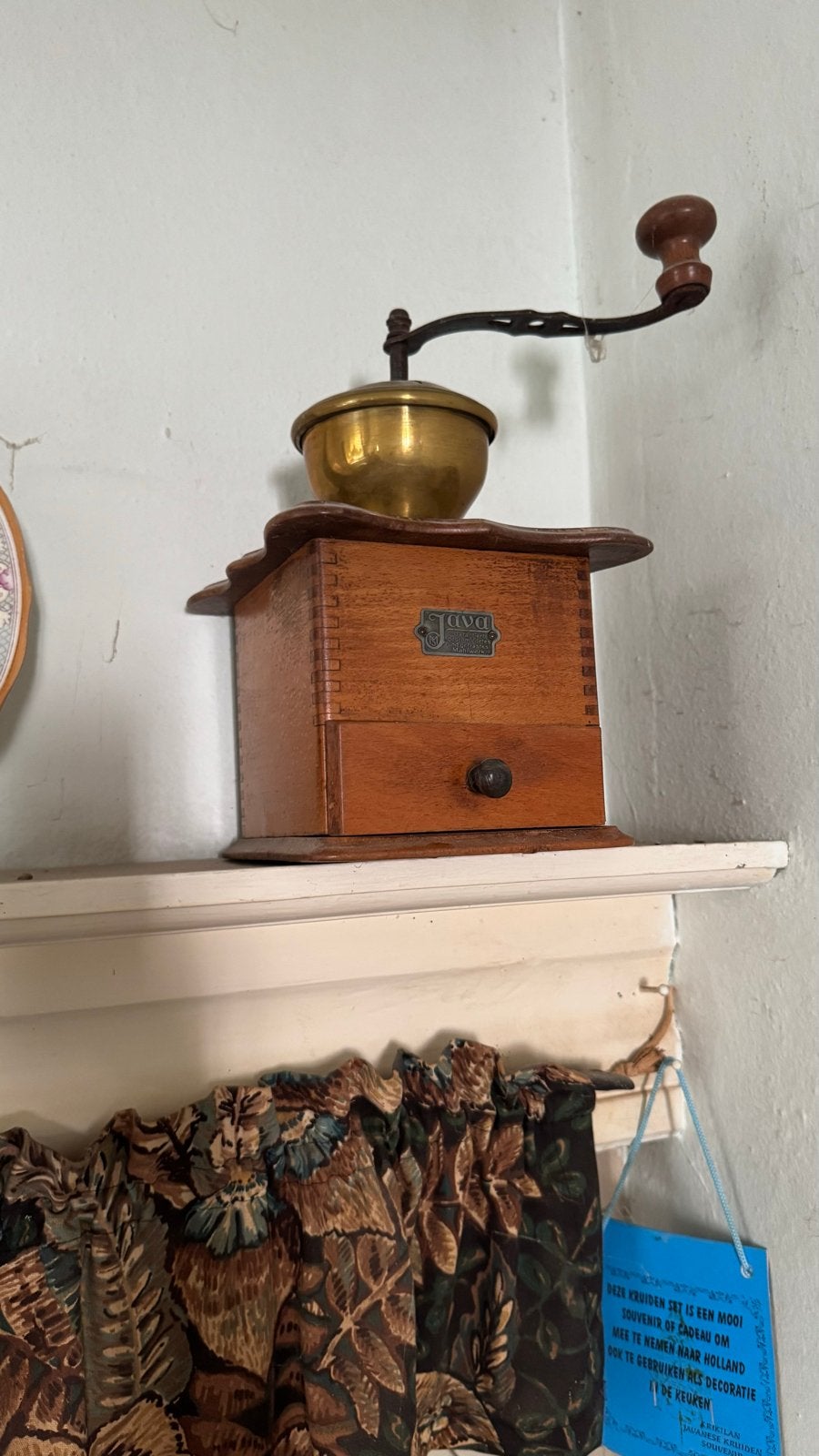 Antieke Java Koffiemolen - Decoratief en Functioneel, Antiek en Kunst, Ophalen of Verzenden