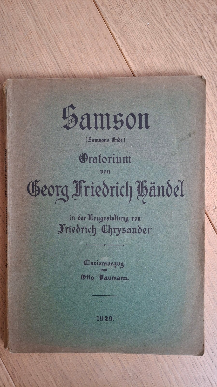 Bladmuziek voor koor en orkest van het Oratorium Samson, Gebruikt, Koor, Klassiek, Ophalen of Verzenden