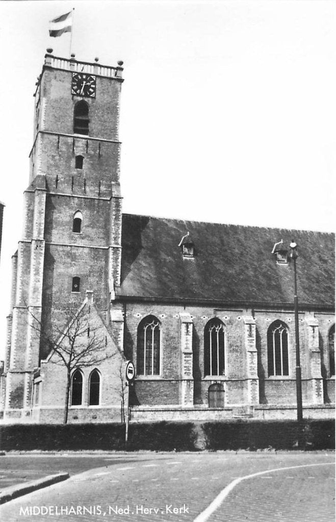 388-406-013 Middelharnis Kerk, Verzenden, Voor 1920, Zuid-Holland