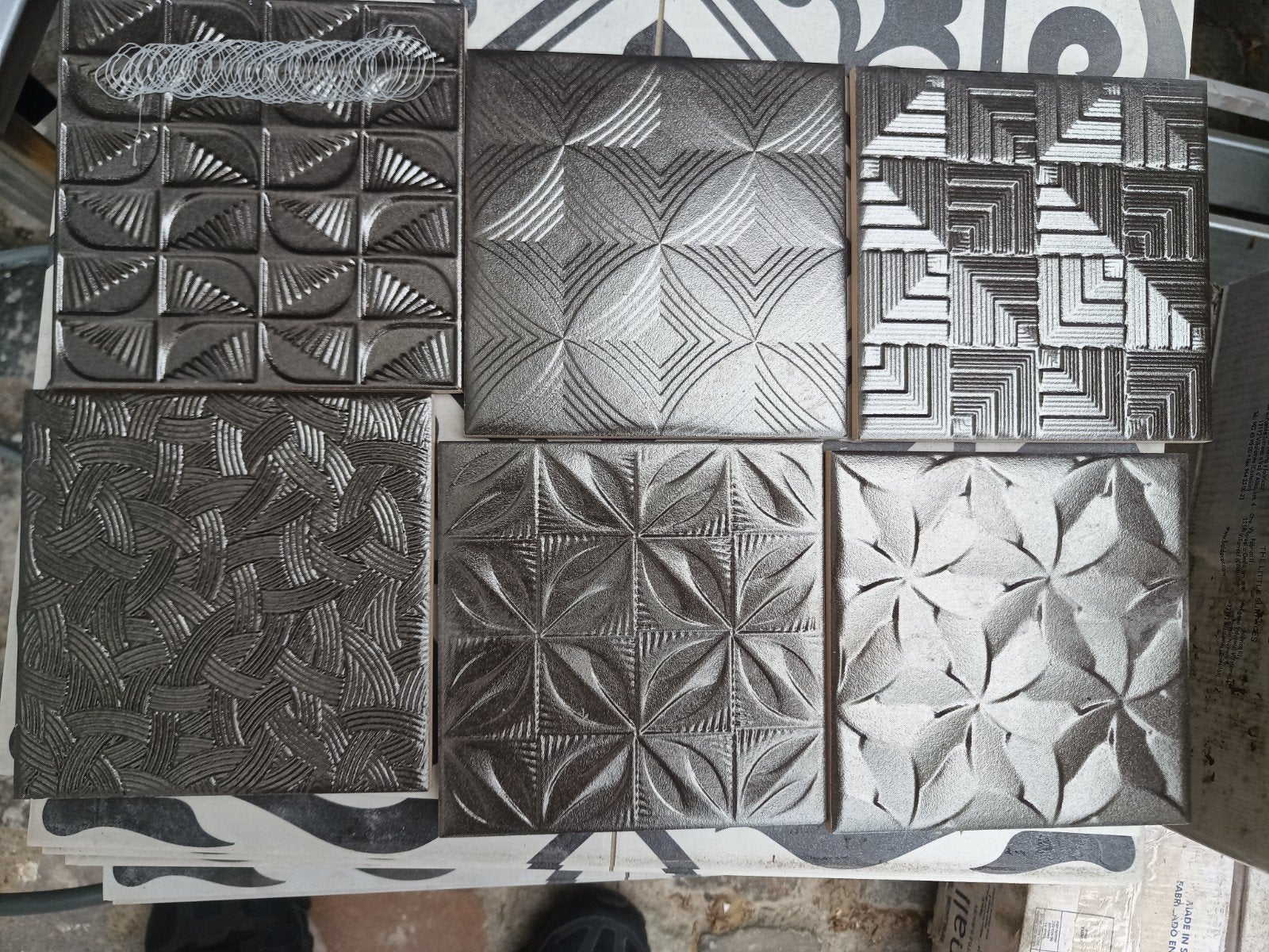Tegels 15x15cm metallic, Doe-het-zelf en Verbouw, Tegels, Ophalen, Minder dan 20 cm, Minder dan 20 cm, Minder dan 5 m²