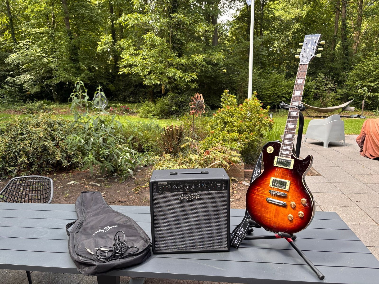 Harley Benton SC-550 II FTF met HB-40MFX versterker, Muziek en Instrumenten, Snaarinstrumenten | Gitaren | Elektrisch, Overige merken