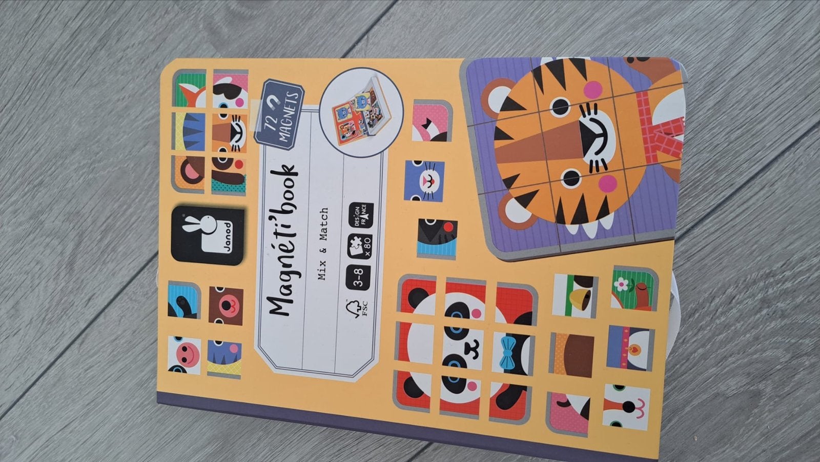 Janod Magneti'book Mix & Match Dieren (z.g.a.n.), Ophalen of Verzenden, Zo goed als nieuw, Puzzelen