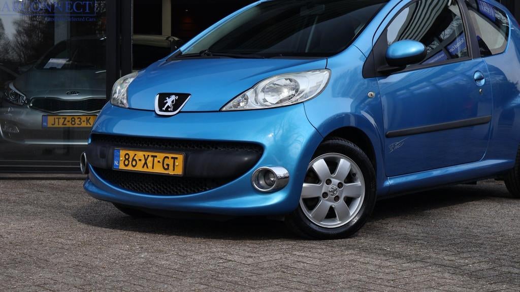Peugeot 107 1.0-12V XS|PDC|Airco|LM-velgen|NAP|Elekt.pakket, Voorwielaandrijving, Stof, Gebruikt, Zwart
