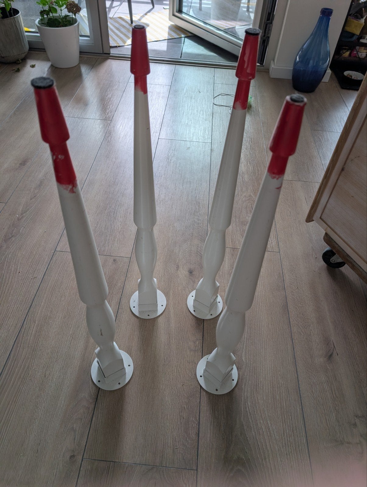 IKEA Nipen tafelpoten - set van 4, Tafelpoot, Gebruikt, 50 tot 100 cm, Rond