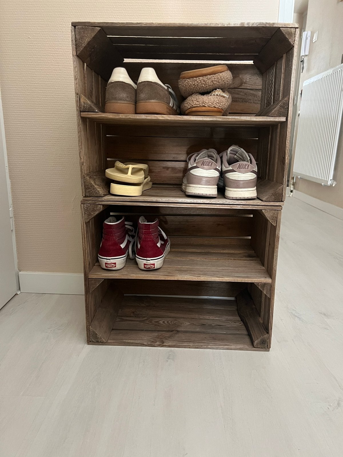 Houten kistjes / Schoenenkast - Multifunctioneel, Ophalen, Gebruikt
