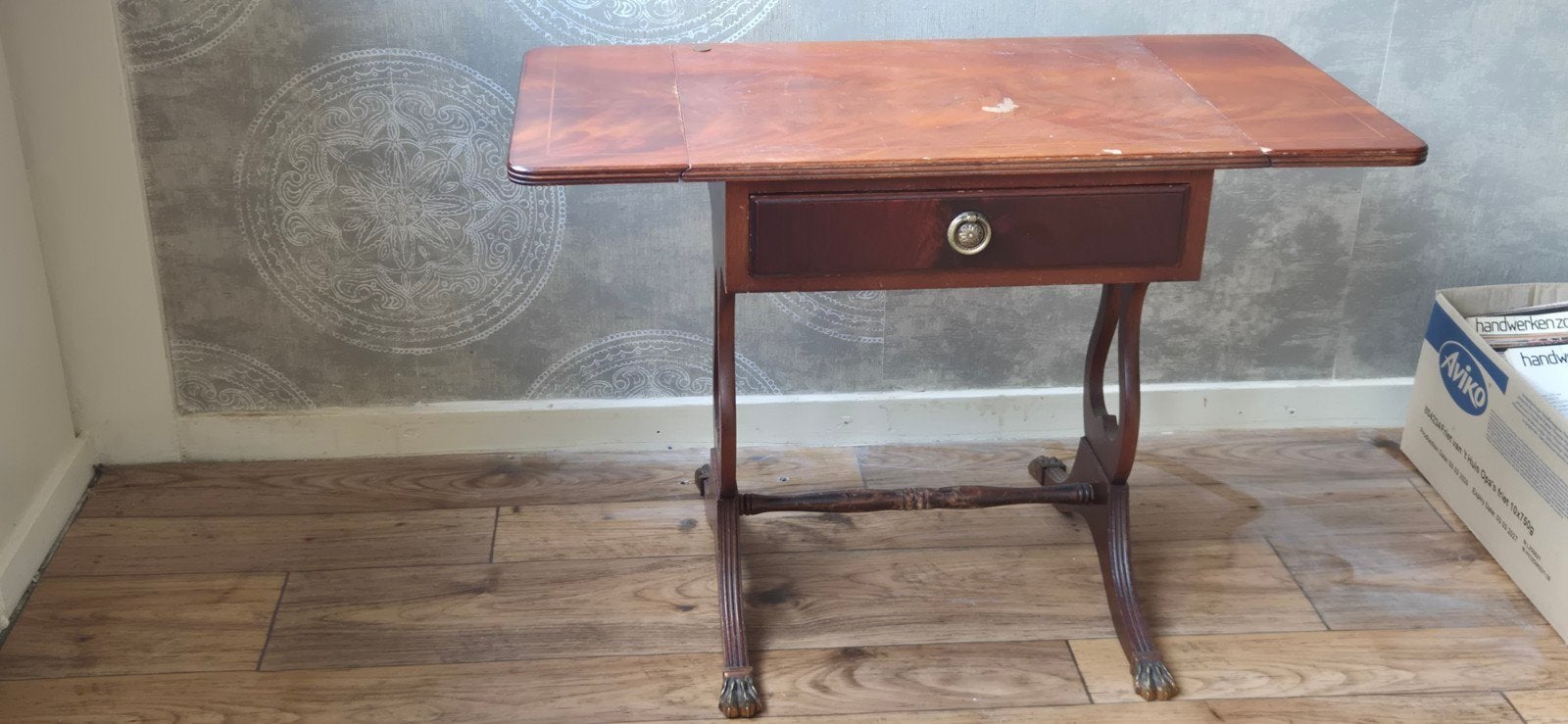 wat een schatje, tafeltje!, Ophalen, Vierkant, Minder dan 50 cm, Kersenhout