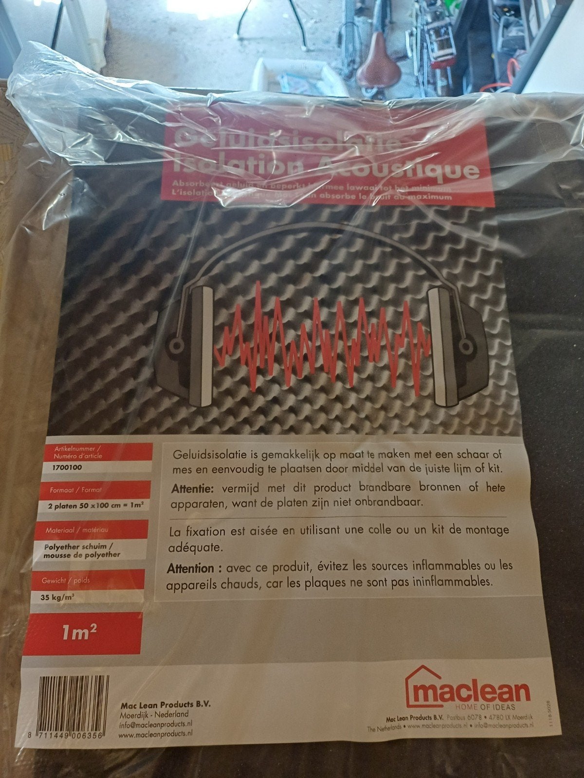 Geluidsisolatie te koop 5 pakken, Ophalen, Nieuw