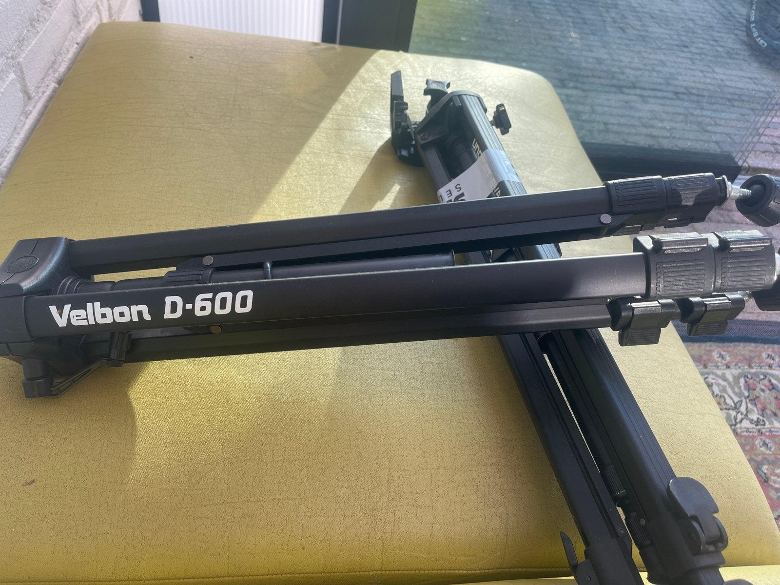 Velbon D-600 statief met VA-70 videokop, Gebruikt, Velbon, 150 tot 175 cm, Vloeistofkop