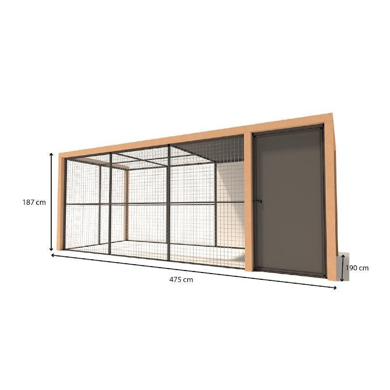 Voliere aluminium Noor | model 2, Ophalen of Verzenden, Nieuw, Aluminium, Volière