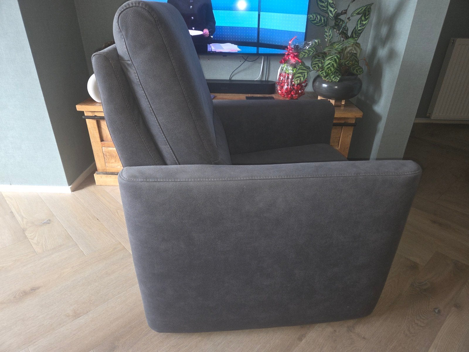 microlederen fauteuil  nieuw, Ophalen, Nieuw, Leer, Modern