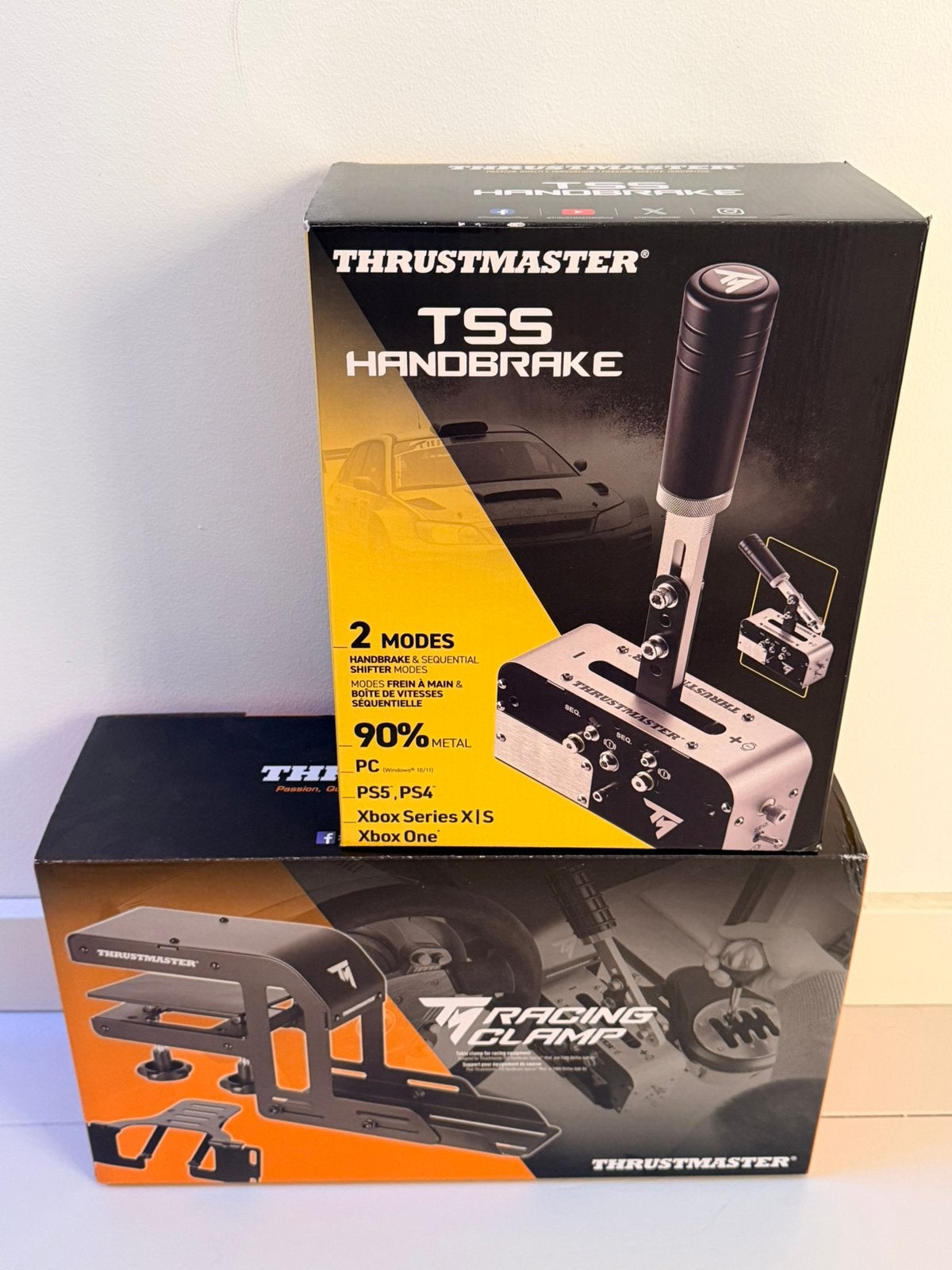 Thrustmaster TSS Handbrake + TM Racing Clamp, Ophalen of Verzenden, Zo goed als nieuw