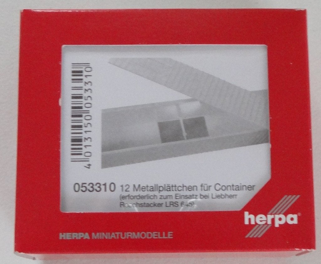 Herpa 053310 container plaatjes, Verzenden, Nieuw, Hijskraan, Tractor of Landbouw, Herpa
