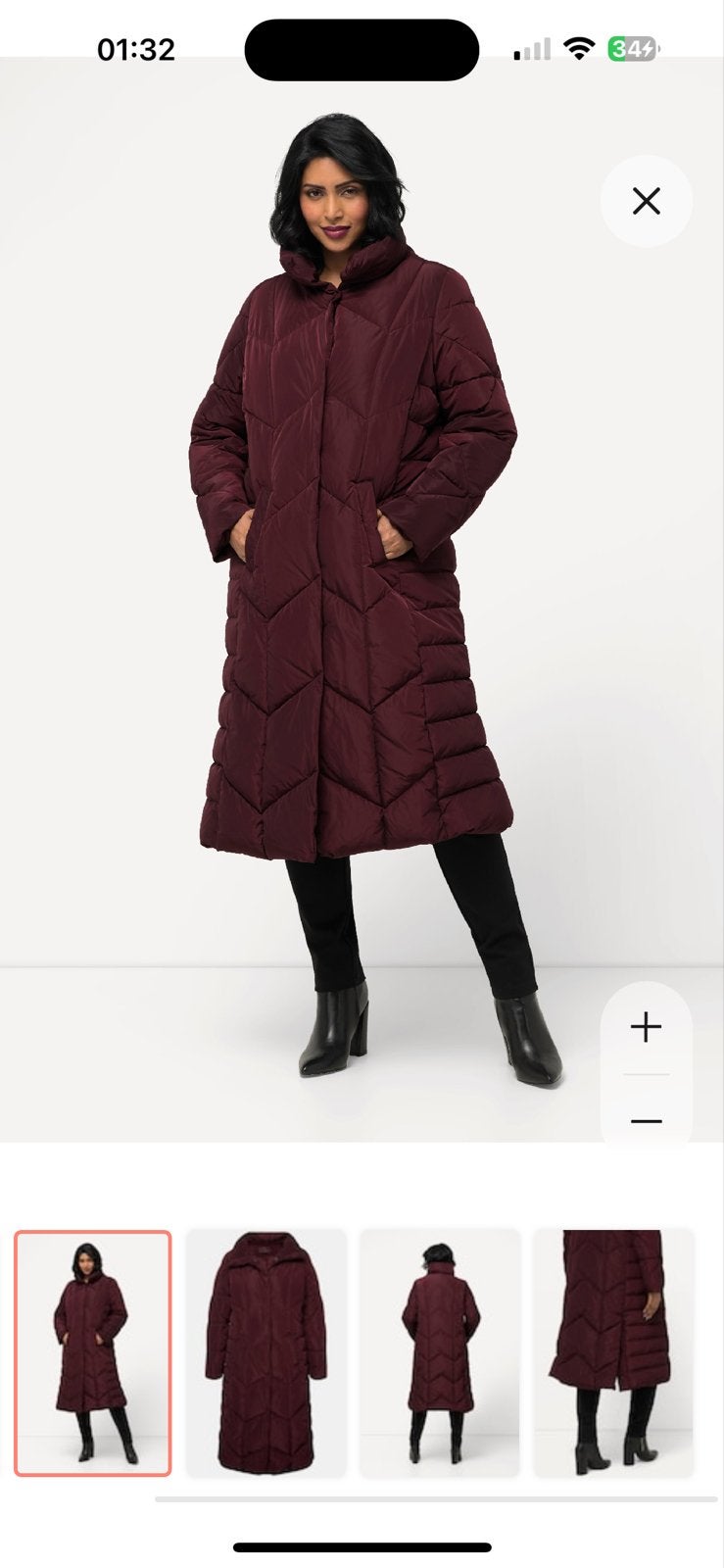 Doorgestikte A-lijn mantel met opstaande kraag - Maat 58/60, Ophalen of Verzenden, Nieuw, Maat 46/48 (XL) of groter, Overige kleuren