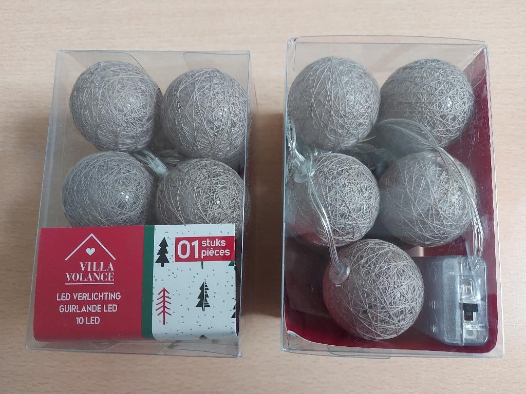 Guirlande led verlichting (Taupe) 2 st = 3 Euro, Diversen, Kerst, Ophalen, Nieuw