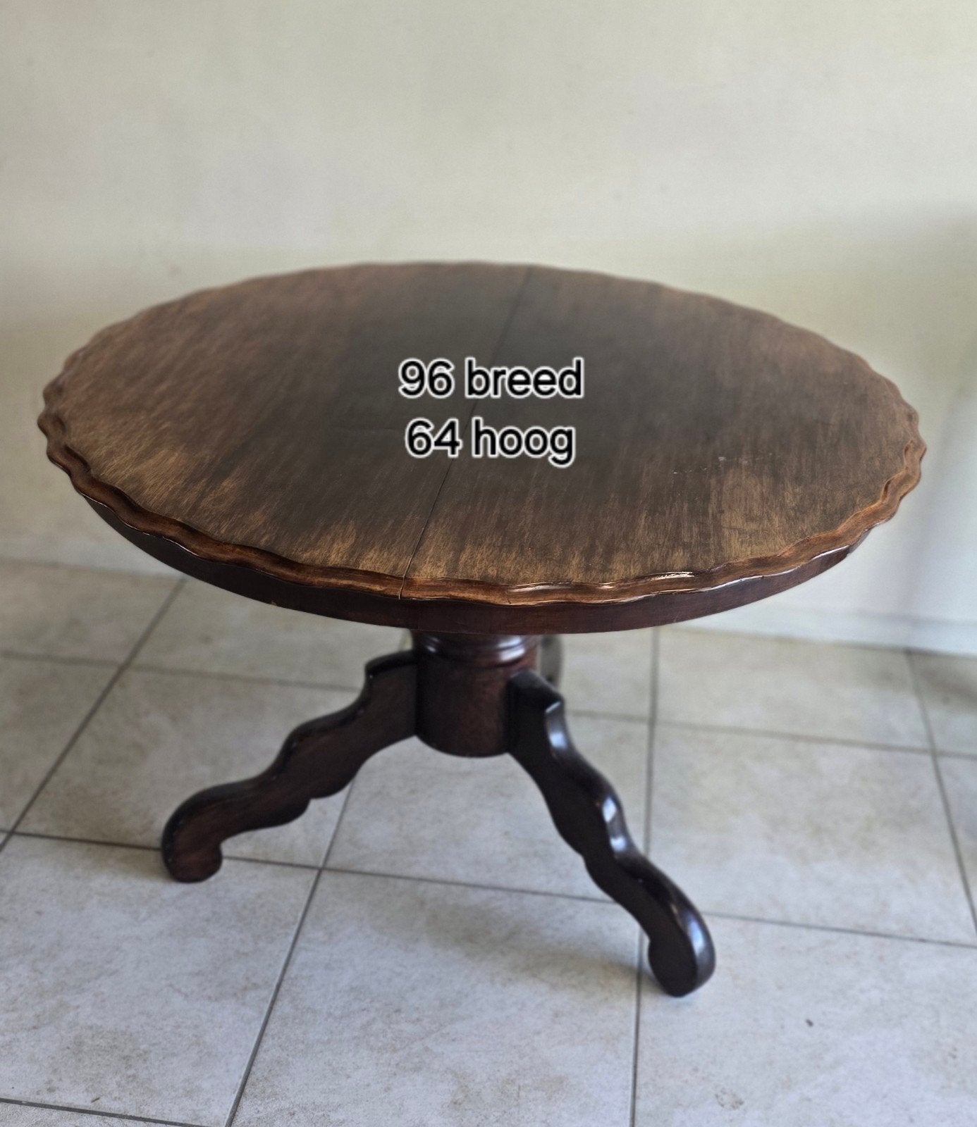 Antieke ronde tafel met 2 stoelen, Antiek en Kunst, Ophalen