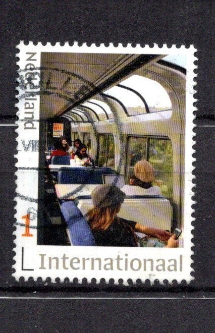 gestempelde zegel. Persoonlijke: Trein, internationaal, Ophalen of Verzenden, Na 1940, Gestempeld