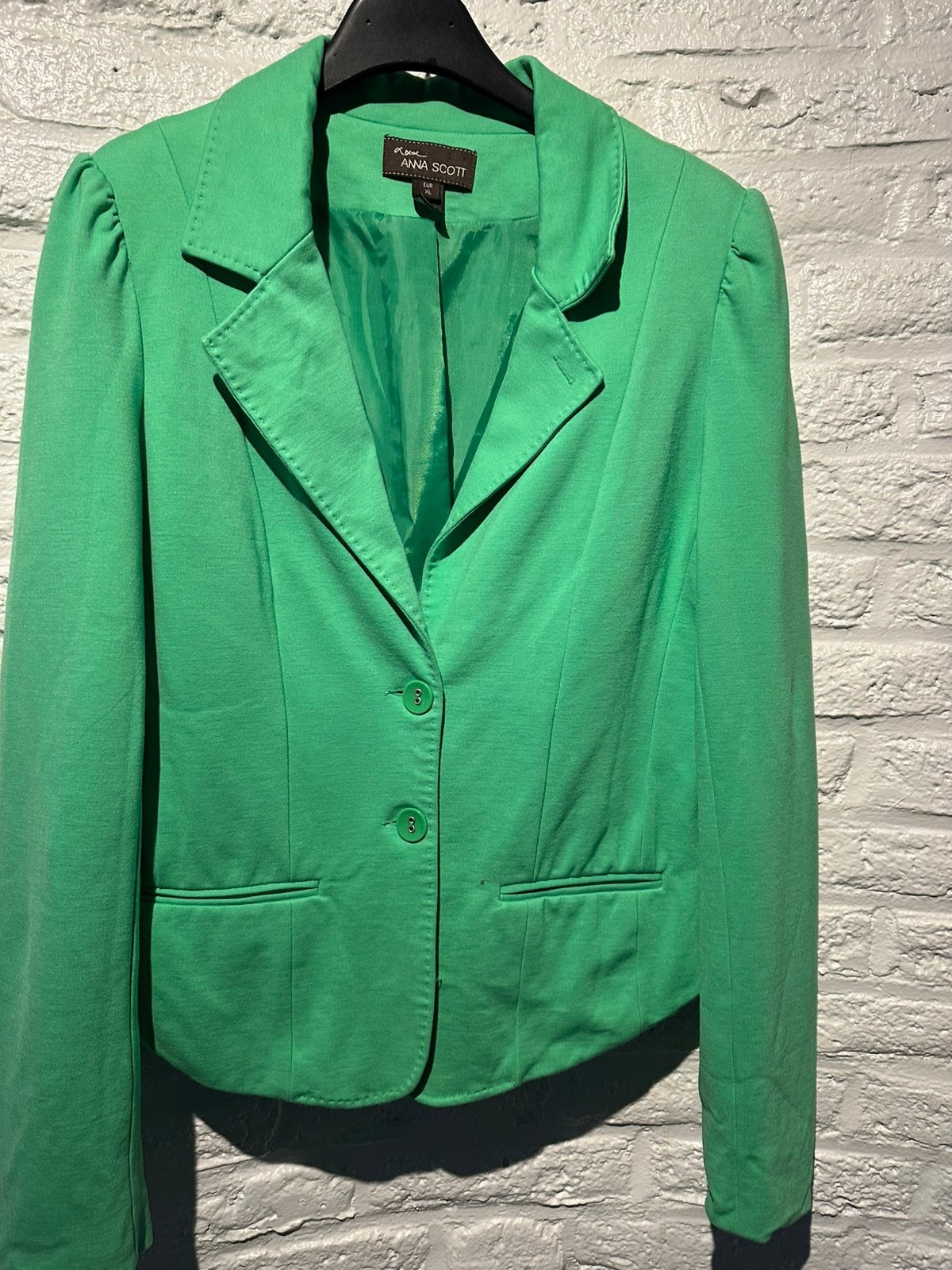 Anna Scott Groen Jasje - Maat XL, Kleding | Dames, Maat 46/48 (XL) of groter, Ophalen of Verzenden, Zo goed als nieuw, Jasje